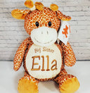 Personalized Stuffed Animal for Adoption, Sibling, Wedding, Baby Shower, Birthday, Graduation
