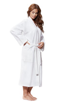Waffle Kimono Serenity Long Robe Square Pattern