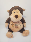 Personalized Stuffed Animal for Adoption, Sibling, Wedding, Baby Shower, Birthday, Graduation