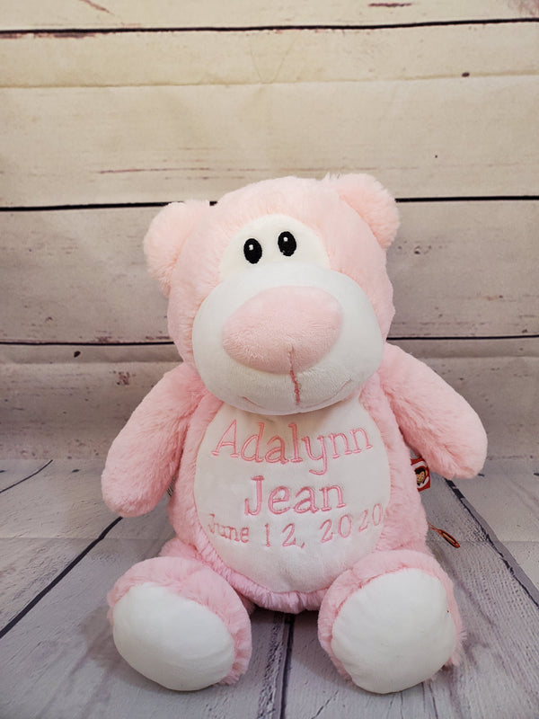 Personalized Stuffed Animal for Adoption, Sibling, Wedding, Baby Shower, Birthday, Graduation