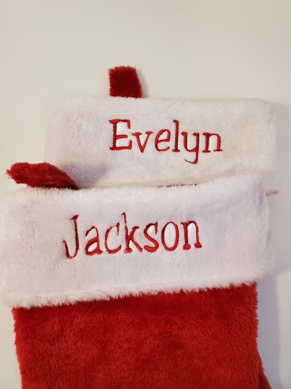 Plush Christmas Stocking