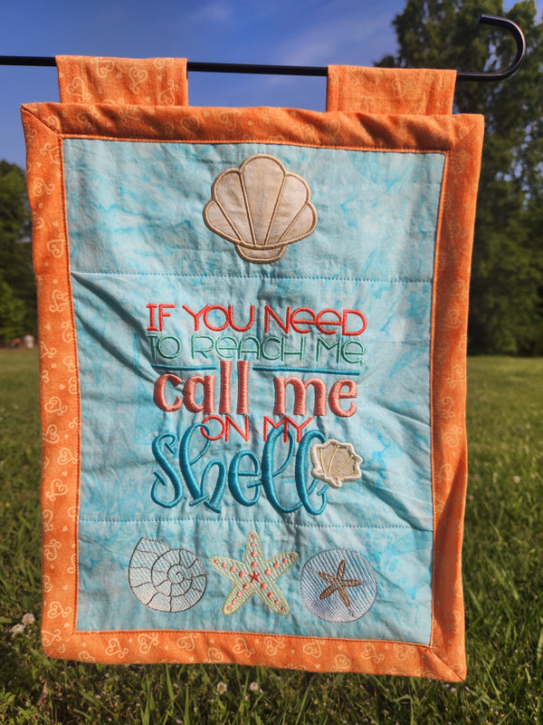 Handmade Garden Flag | Beach Theme Flag