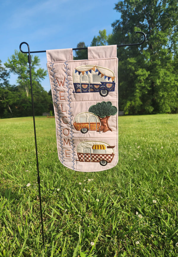 Handmade Garden Flag | Camper Flag | Beach Theme Flag