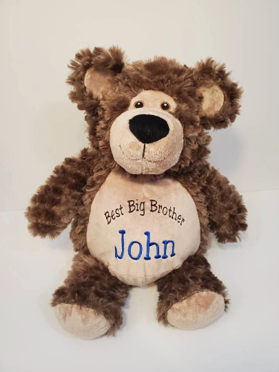 Personalized Stuffed Animal for Adoption, Sibling, Wedding, Baby Shower, Birthday, Graduation