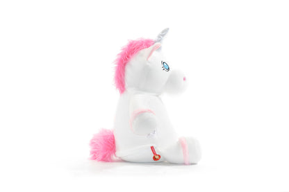 16" Personalized White Unicorn Stuffed Animal