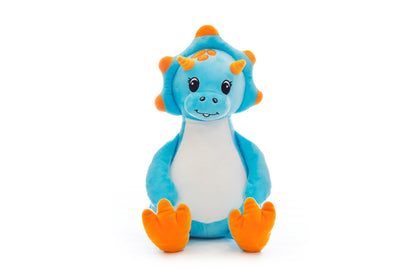 16" Personalized Blue Dinosaur Stuffed Animal