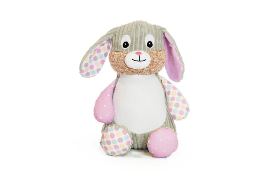 16" Personalized Bubble Gum Sensory Rabbit Stuffed Animal