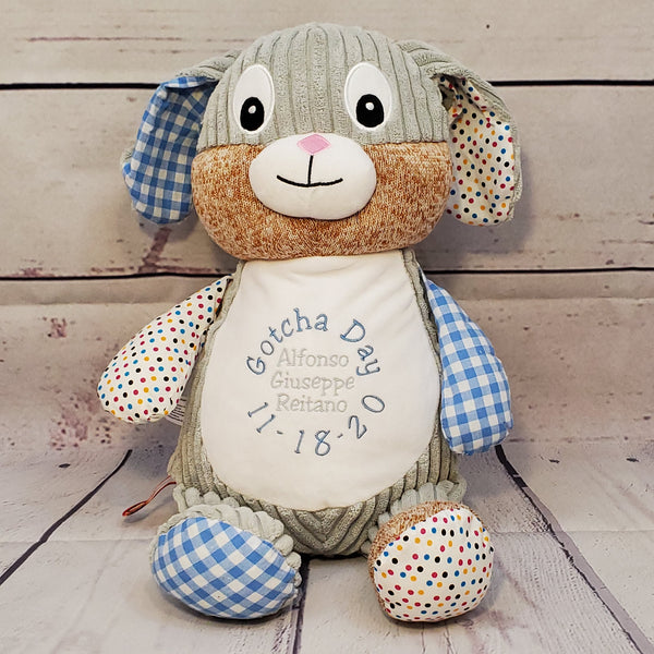 Personalized Stuffed Animal for Adoption, Sibling, Wedding, Baby Shower, Birthday, Graduation