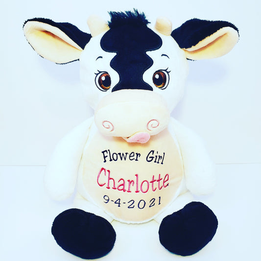 16" Personalized Carrie Cow Stuffed Animal