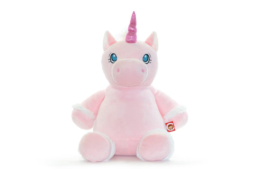 16" Personalized Pink Unicorn Stuffed Animal