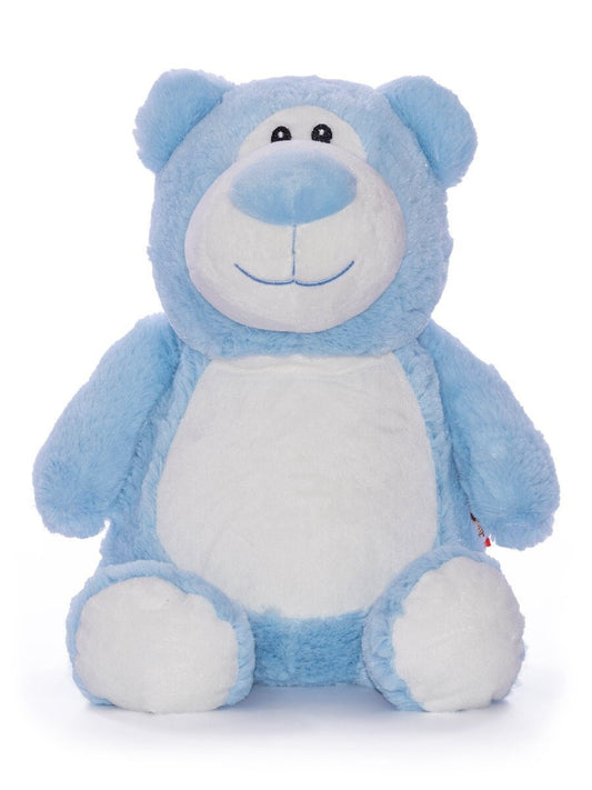 16" Personalized Blue Bear Stuffed Animal