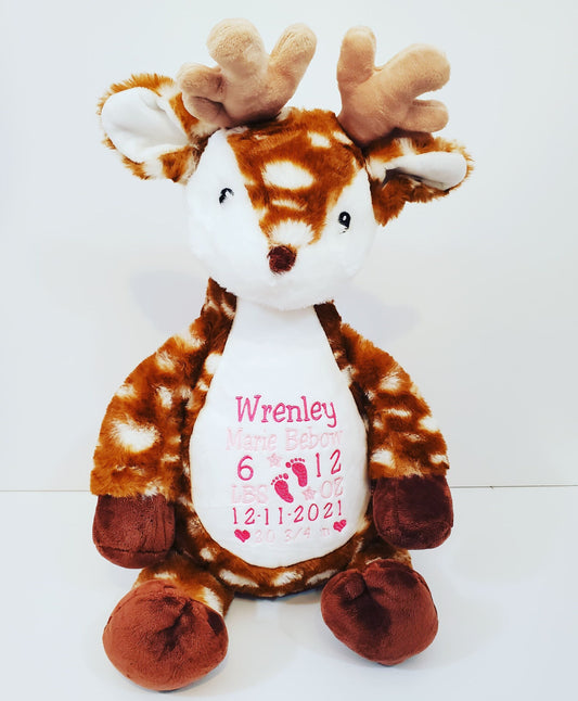 16" Personalized Deer Stuffed Animal