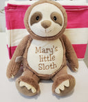 16" Personalized Sloth Stuffed Animal